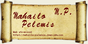 Mahailo Pelemiš vizit kartica